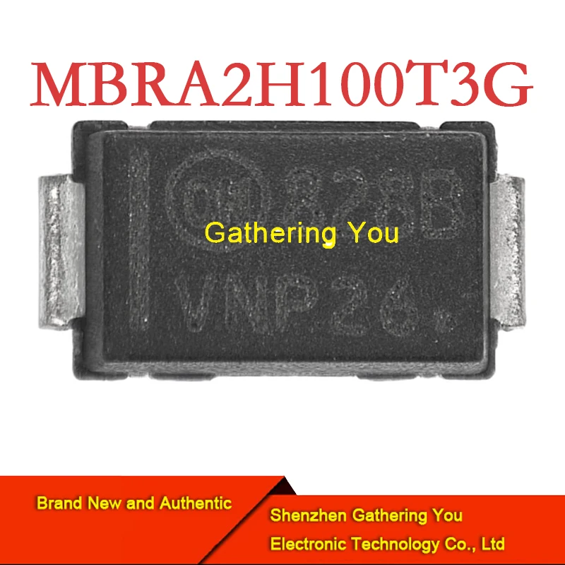 MBRA2H100T3G SMA Schottky diode and rectifier 2A 100V Brand New Authentic