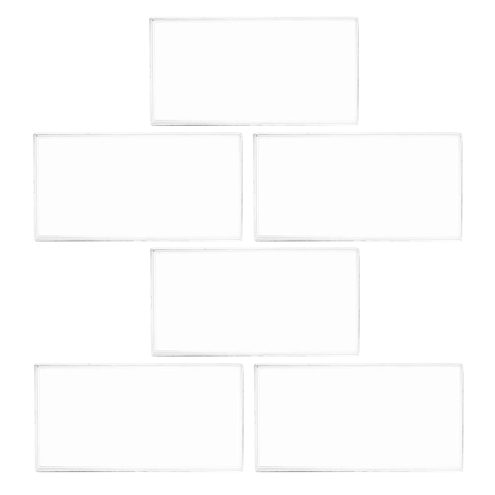 

6 Pcs Collection Box Bill Holder Storage Case for Notes Case Portable Banknotes Holder Protector