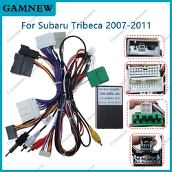 Car 16pin Power Cord Wiring Harness Adapter Canbus Box For Subaru Tribeca 2008-2014 OEM Navigator Installation Head Unit