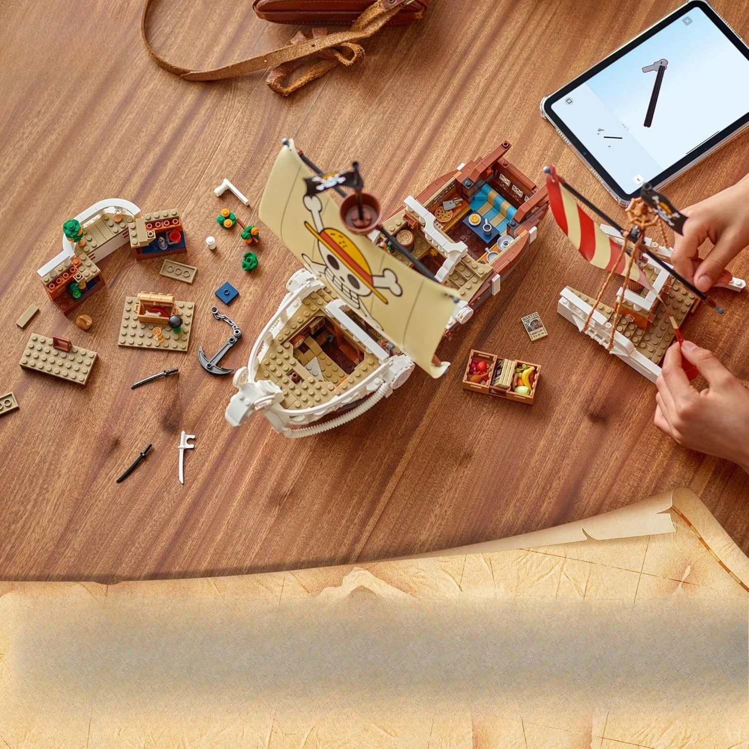 مجموعة مكعبات بناء Merry Adventure Pirate Ship 75639 متوافقة مع جزيئات Lego مناسبة لهدايا عيد الميلاد 1376 قطعة