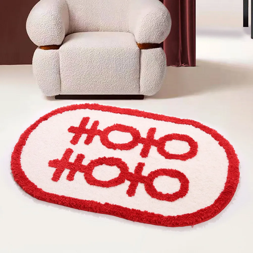 

Chinese Style Bathroom Floor Mat Absorbent Non-Slip Bath Rug for Tub Shower Entry Decorative Useful Floor Mat