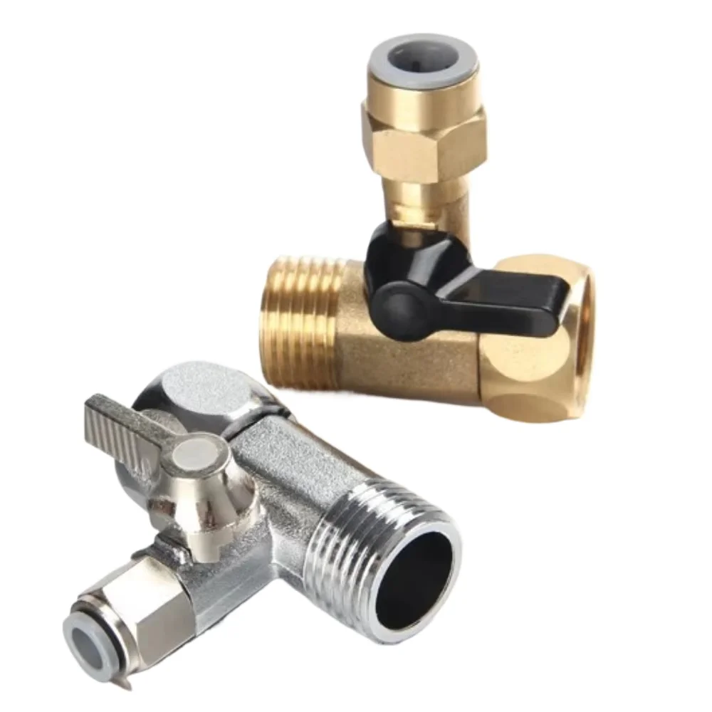 

Brass Alloy Plastic Water Purifier Adapter Faucet Ball Valve 2/3 PE Pipe Tee Connector Hardware Accessories