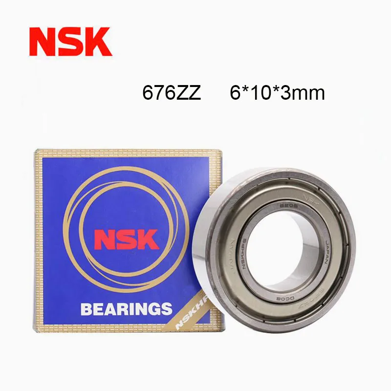 Origin Japan NSK Bearing 676ZZ High Speed Miniature Bearing 5/10pcs 6x10x3 Slim Thin Section Deep Groove 676Z Ball Bearings 676Z