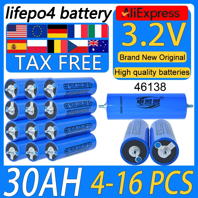 4-16PCS New 3.2V 30…