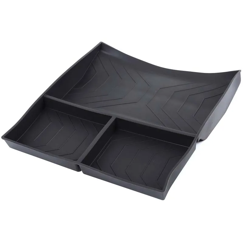 لسيارة Land Rover Defender 90/110 2025 TPE صندوق تخزين من السيليكون مناسب خصيصًا للمقصورة السفلية لوحدة التحكم المركزية - متين