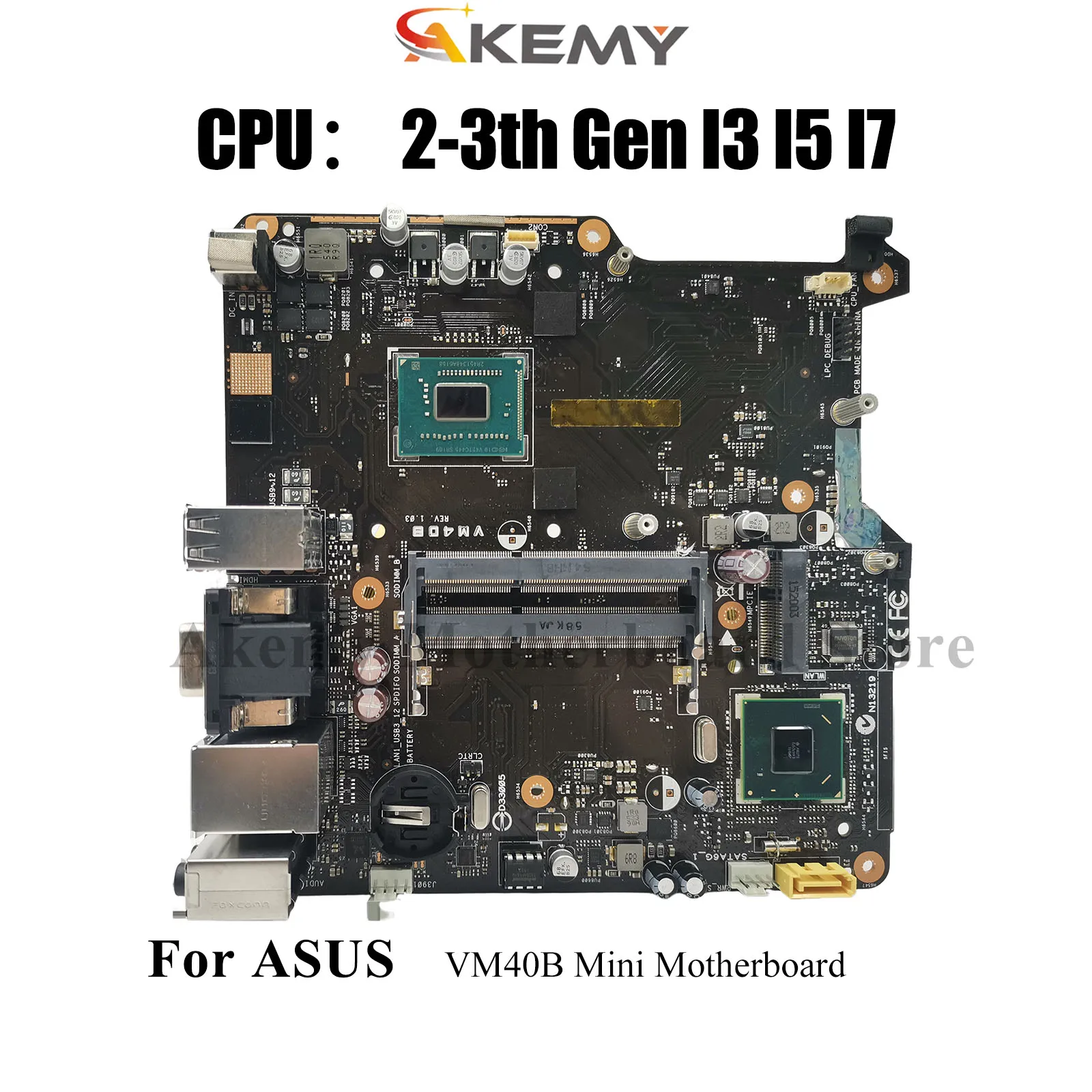 

Материнская плата для ноутбука VM40B ASUS VivoMini VM40B VM40, материнская плата для ноутбука с процессором I3 I5 I7, 100% тестирование, ОК, быстрая доставка, stk