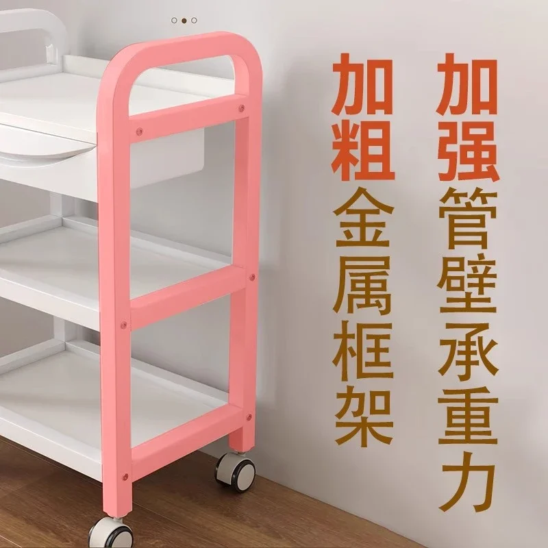 عربة التجميل عربة صالون التجميل تصفيف الشعر مانيكير أداة عربة Carrito مساعد contador دي المعادن التجاري الأثاث #5