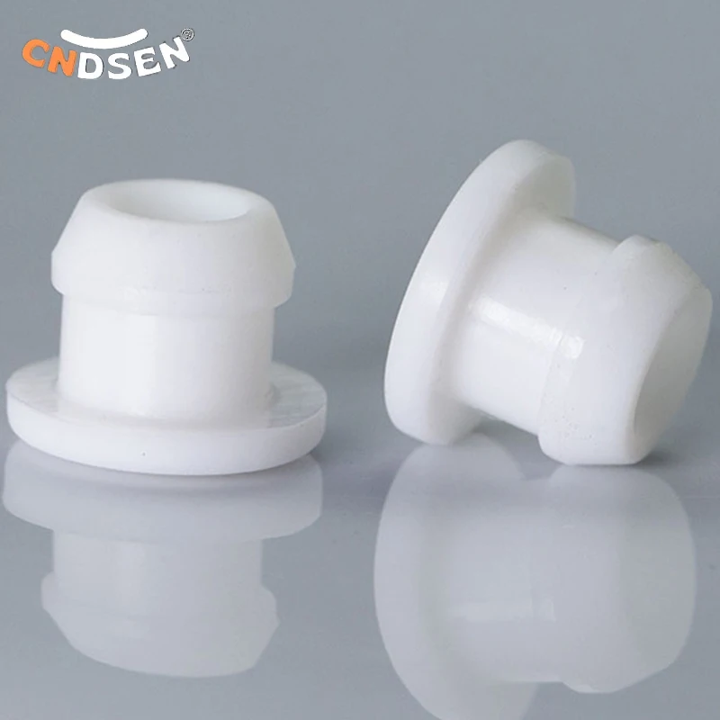 White T-type Silicone Rubber Snap-on Hole Plug 2.5mm~50.6mm High Temp Resistance Inserts Dust Seal Stopper