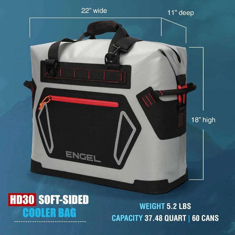 HD30 High-Performance Soft Sided Tote Cooler - Durable, Leak-Proof, Portable Ice Chest for Camping, Fishing