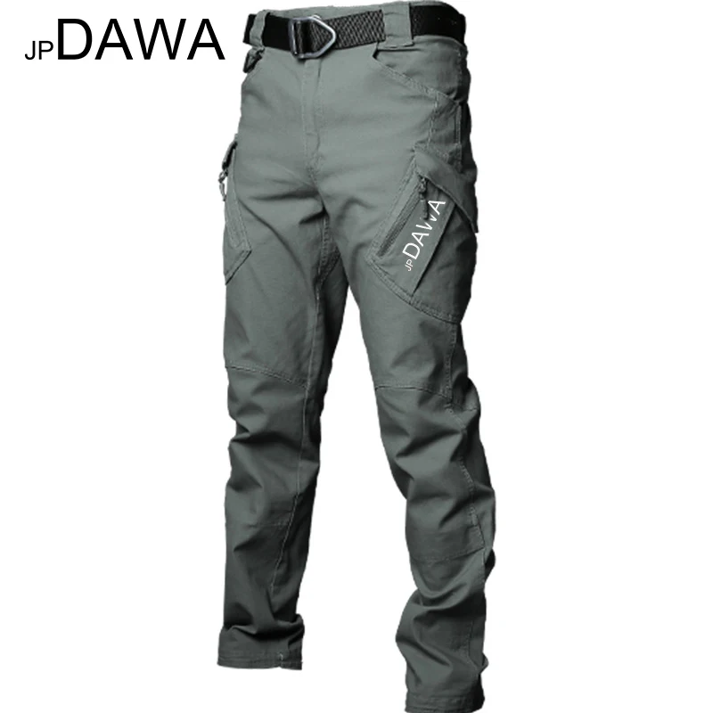 JP Dawa Spring/Summer Waterproof Fishing Pants Tactical Pants X9 Mountaineering Training Suit Multi Pocket Hunting Pants 2024