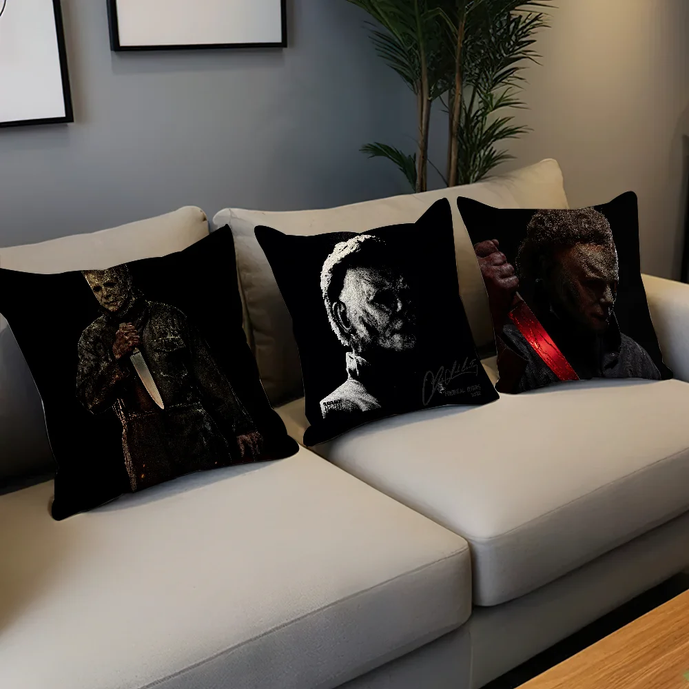 Halloween Kills Michael Myers Pillow Case For Home Bedroom Room Decoration Living Room Sofa Cushion Cover Suitable