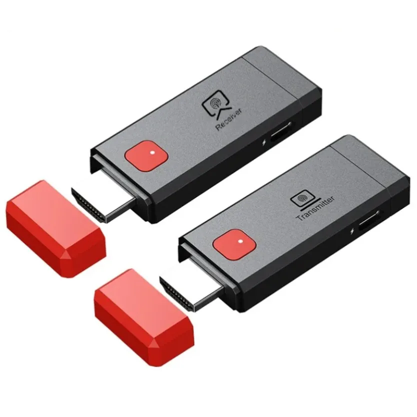 80M 5.8G 1080P HDMI-Compatible Wireless Audio Video Transmitter Receiver Extender Camera Laptop PC to TV Monitor Projector