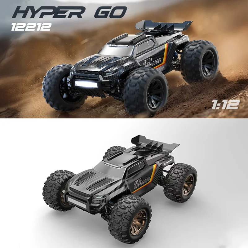 MJX 1:12 ใหม่ 12212 สี่ล้อไดรฟ์รีโมทคอนโทรลแบบไม่มีแปรงรถ 58 กม./ชม.รถบรรทุกมอนสเตอร์ RC 3S รีโมทคอนโทรลความเร็วสูงรถ RTR