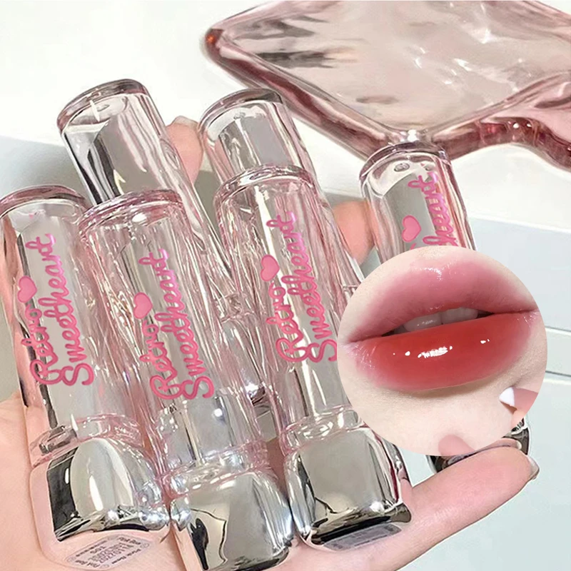 6色ミラーシャイングロッシーリップグロス、ウォータープルーフ非ベタつき、保湿プランピングリップグレーズ、Vナチュラルロングラスティングメイクアップ