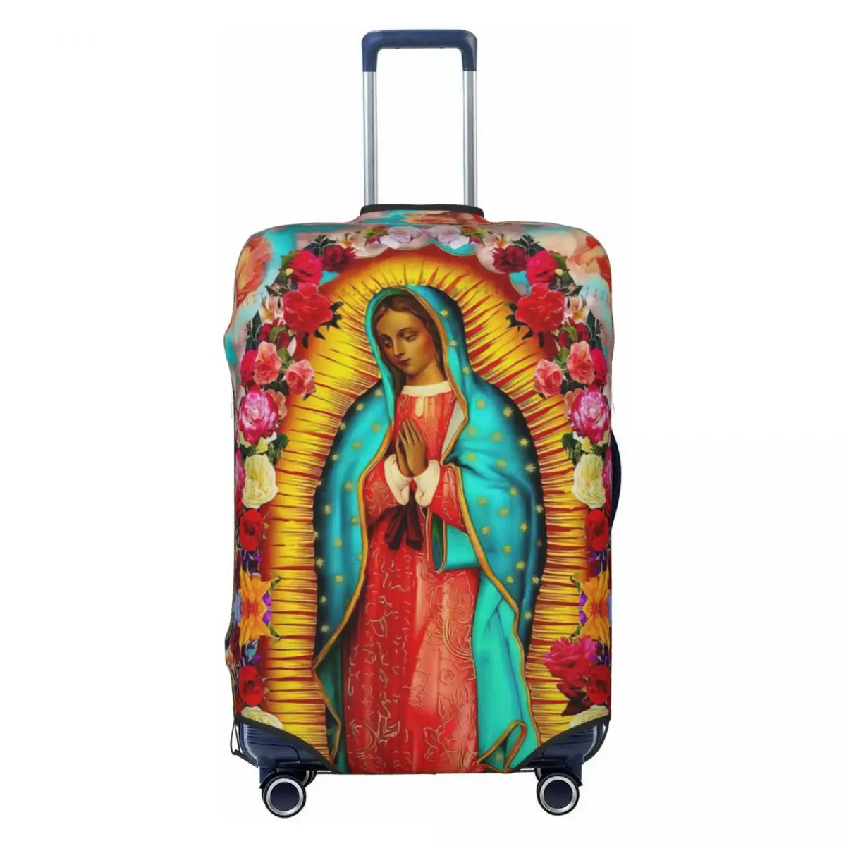 

Our Lady Of Guadalupe Religious Christian Religion Easter Luggage Protective Dust Covers Elastic Waterproof Suitcase Cover