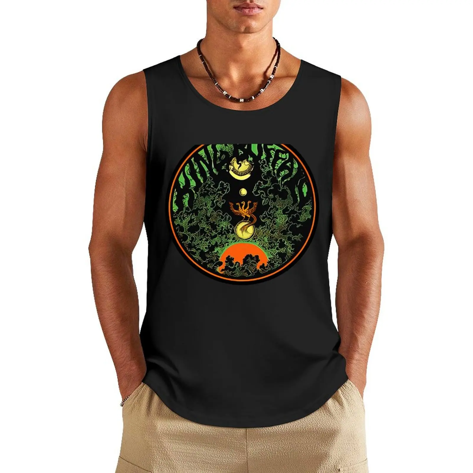 three headed bird of prey Tank Top Men's summer clothes Men's clothes