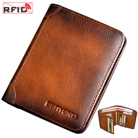 Real Leather Mens Bifold Wallet2 ID Window Wallet for Men RFID Blocking Leather, Bifold Top Flip, Extra Capacity Travel Wallet