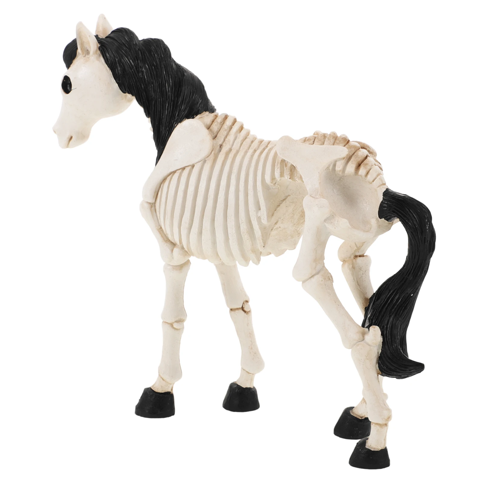 زخرفة الضفدع، زينة الهالوين، تمثال داخلي، راتينج منزلي للطاولات، عظام الحيوانات