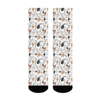 Novelty cute cat street fun non-slip socks casual versatile crazy party unisex mid-tube socks crew socks