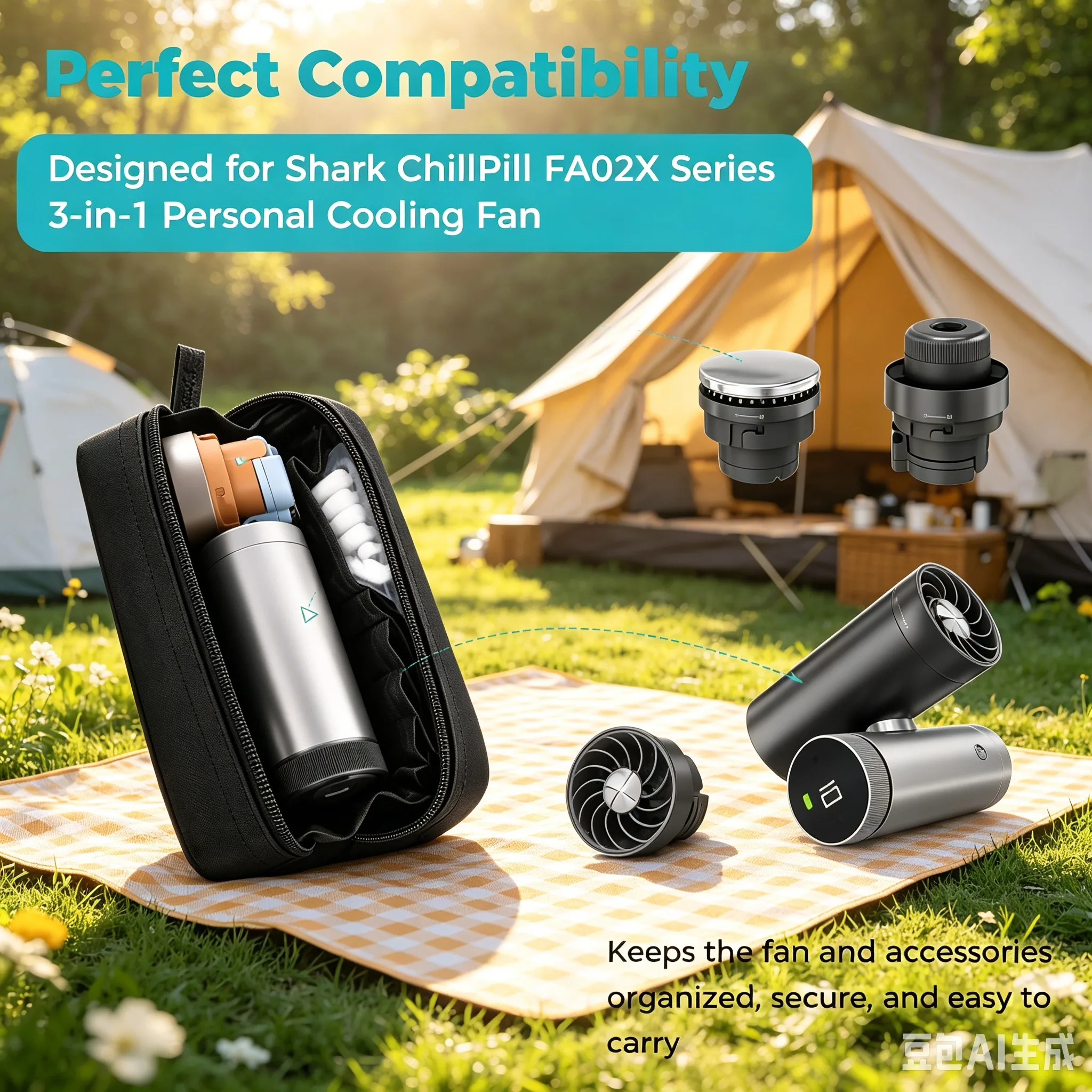 Hot Sales Portable Fan Tactical Water For-Bottle Bag Outdoor Black Activities Camping Drawstring Water Bottle Holder Tool