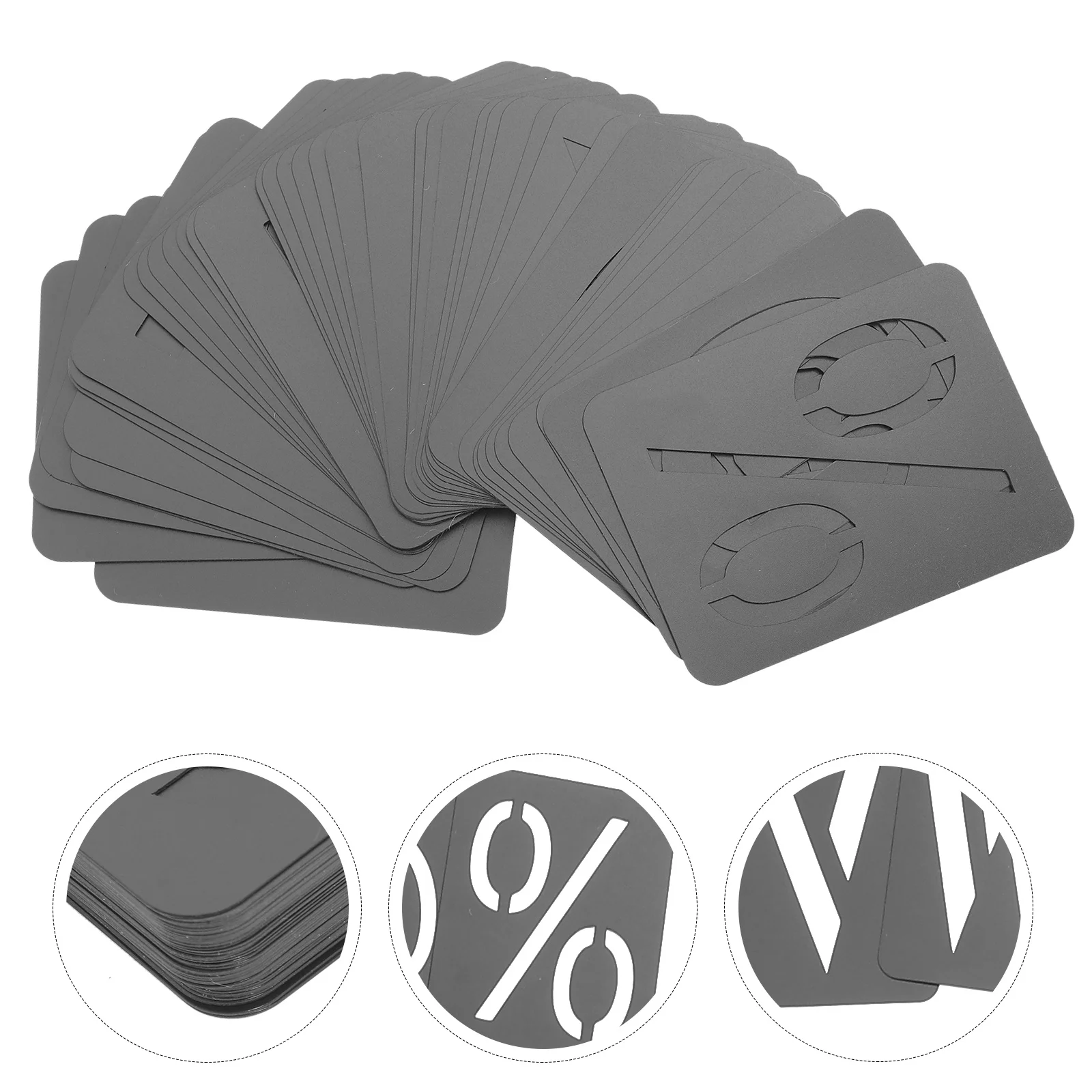 

1 Set Reusable Pp Stencils For Painting On Wood Smooth Craft Diy Projects Number Letter Alphabet Molds Spray Painting Stencils