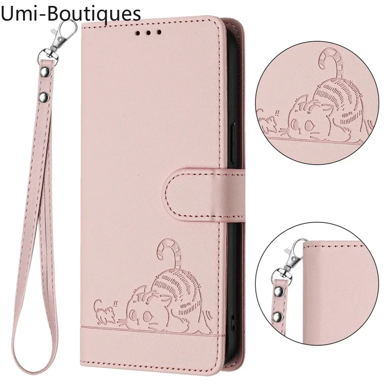 

Кожаный чехол-кошелек для Tecno Spark 30 Pro, противоугонный чехол с щеткой для телефона Funda Tecno Spark 30 Pro Spark30 5G 30C 30Pro