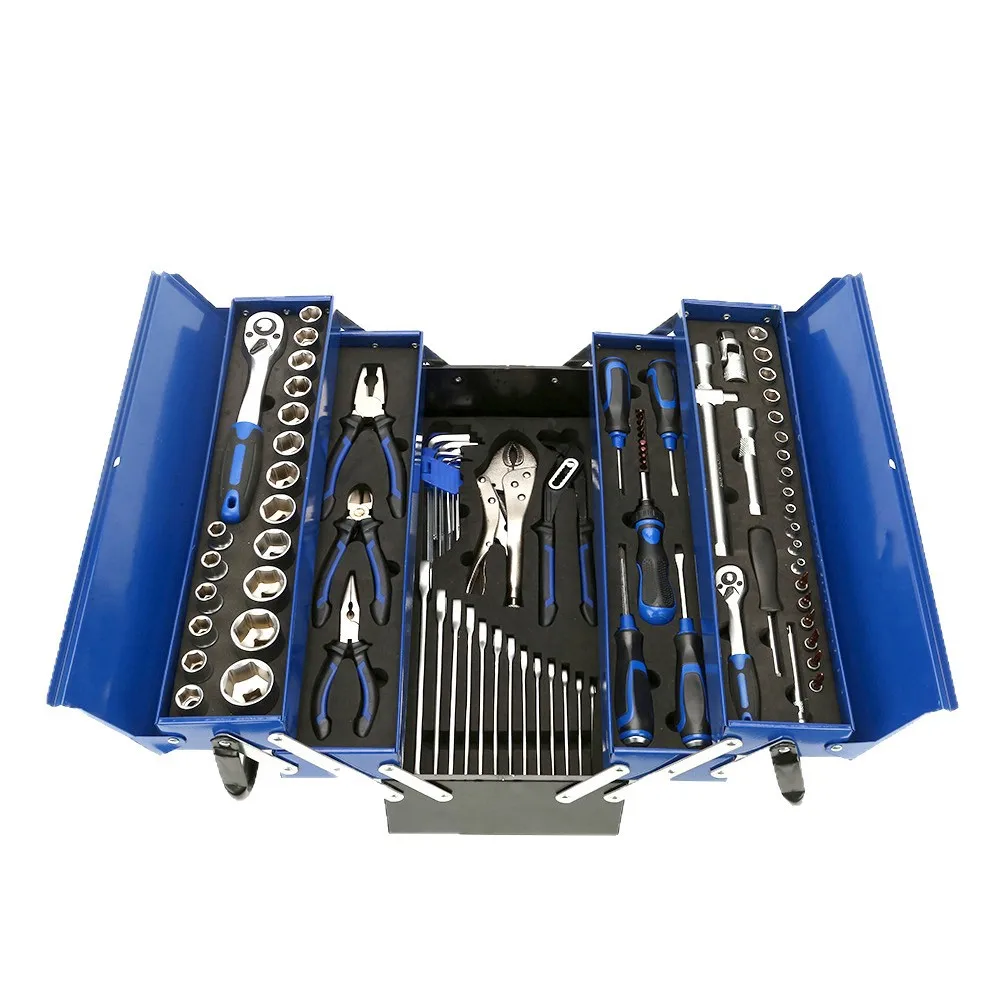 

86 pieces Auto Repair Hardware Tools Iron Box Set Wrench Screwdriver Sleeve Set Auto Repair Combination