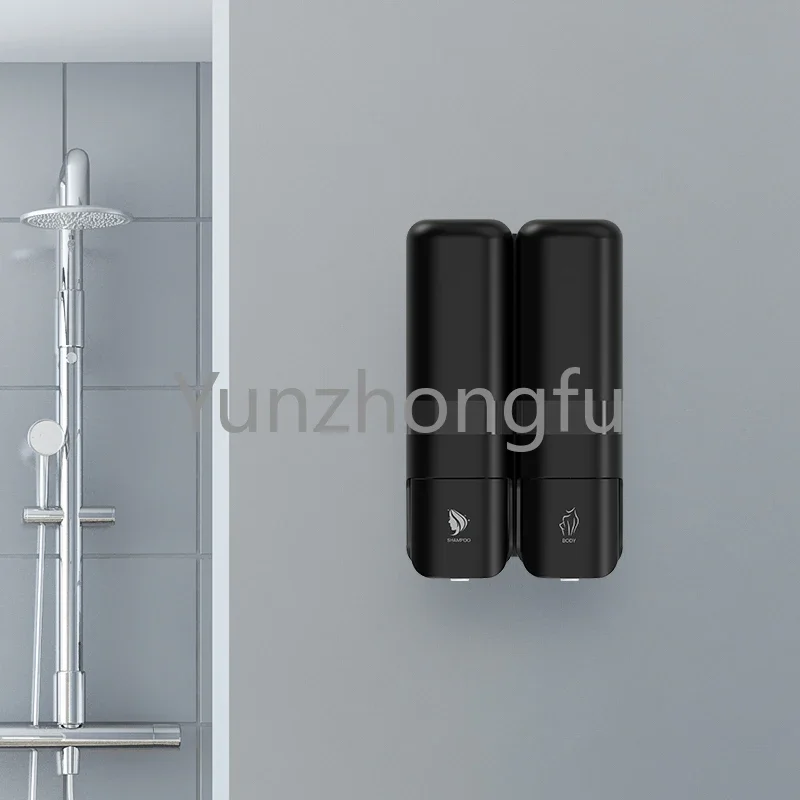 Hotel Manual Soap Dispenser Single Double Three Wall-mounted Hand Soap Bottle Shampoo Shower Gel Dispenser