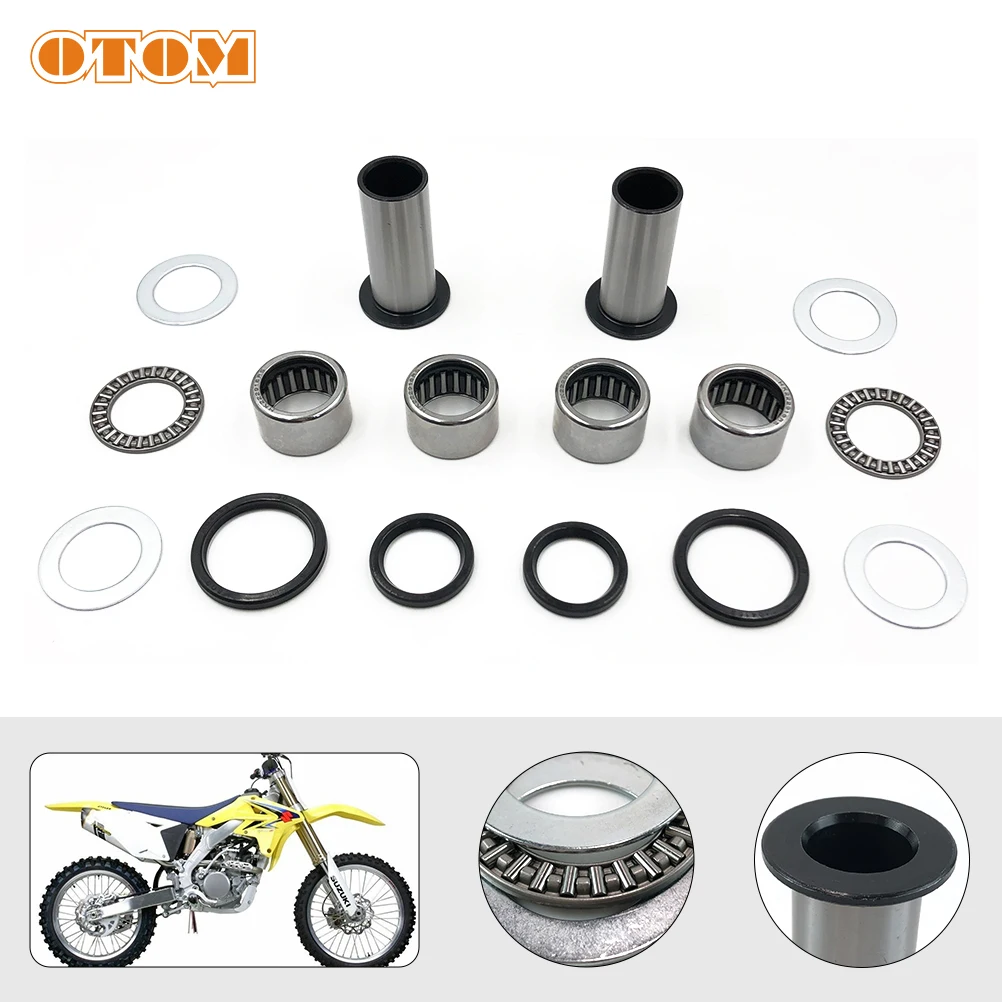 Запчасти для ремонта поворотного рычага мотоцикла для SUZUKI RM125 RM250 01-08 RMZ250 RMZ450 2005-2023, комплект для обслуживания втулки подшипника, сальник