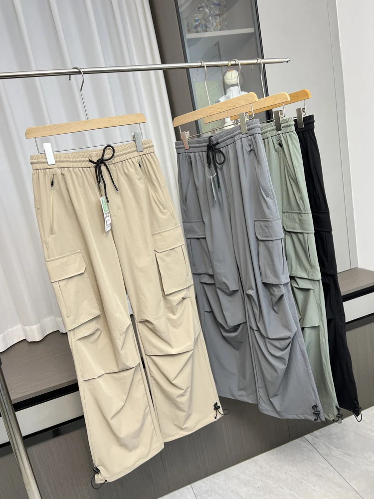 

Свободный крой, удобные дышащие мужские повседневные брюки, американская рабочая одежда, 3D пошив, весна-лето