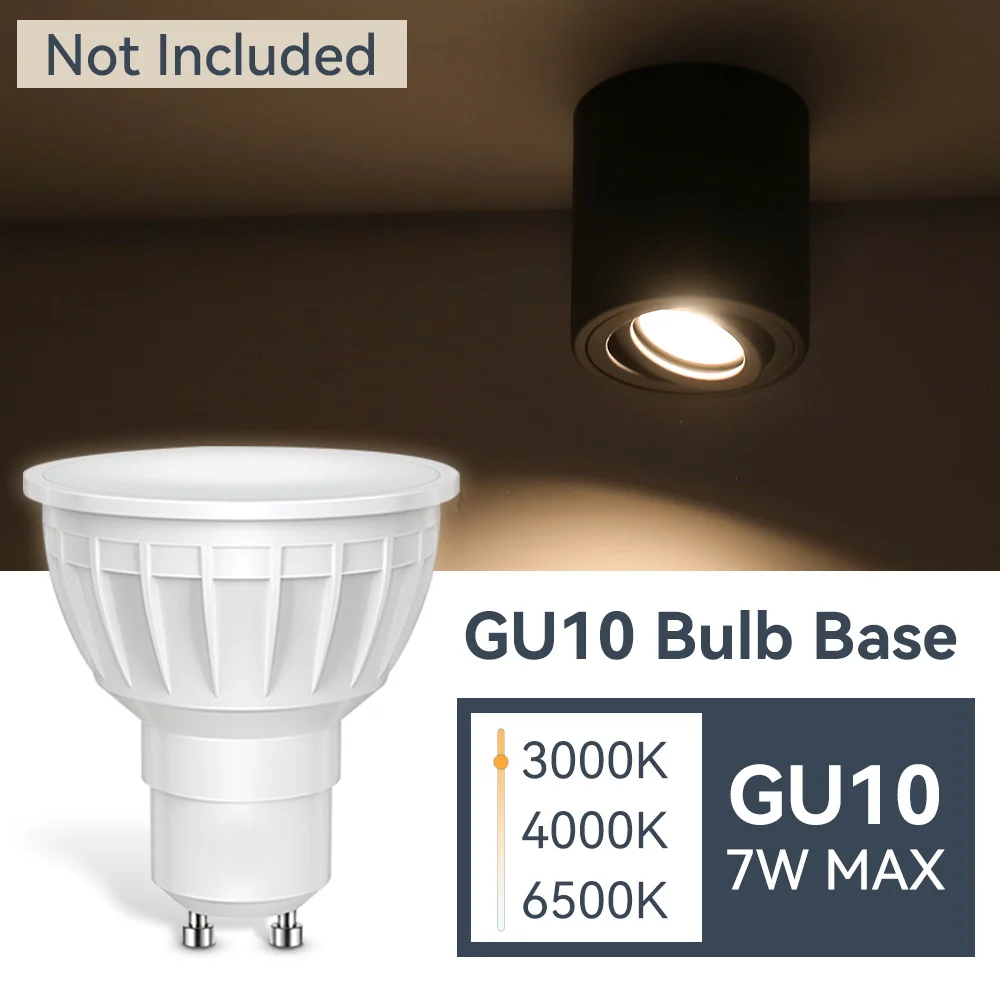 GU10 Led Downlight Spot Replacement Bulb Ceiling Lighting for Living Room Bedroom Lamp Adjustable Angle Down Light AC85-265V