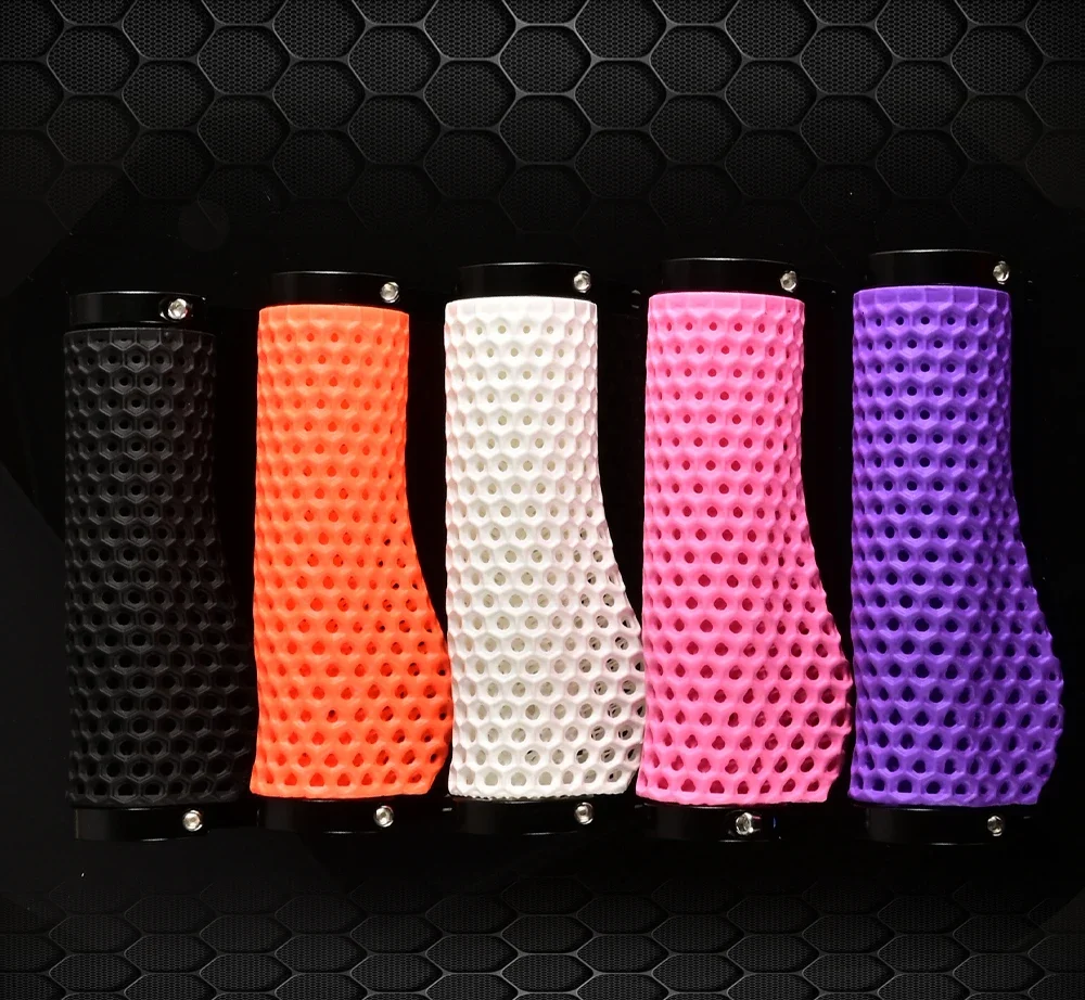GOLDIX Premium 3D-gepresste Lenkergriffe, rutschfest, stoßdämpfend, MTB-Fahrradlenker-Schutz, Fahrradzubehör – Detail 3