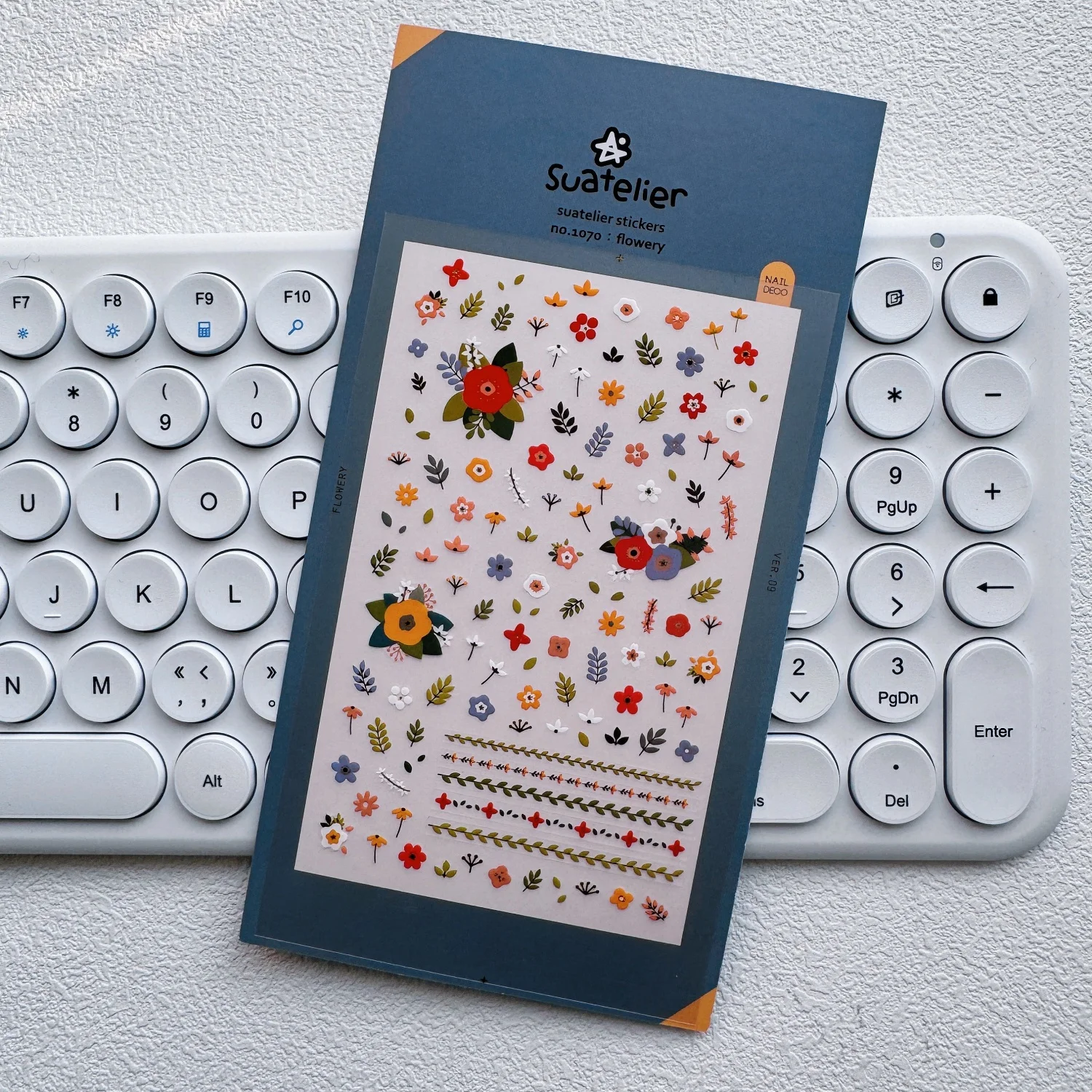 Korean Import Suatelier Mini Flowers PVC Sticker Scrapbooking Diy Journaling Diary Stationery Stickers Nail Stickers 1070
