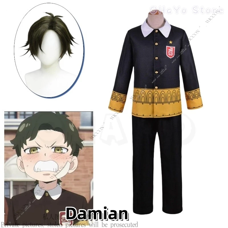 

Anime SPY Damian Desmond Cosplay Costume Wig FAMILY Child Adult School Uniform KIDS Halloween Christmas Carnival Party Unisex