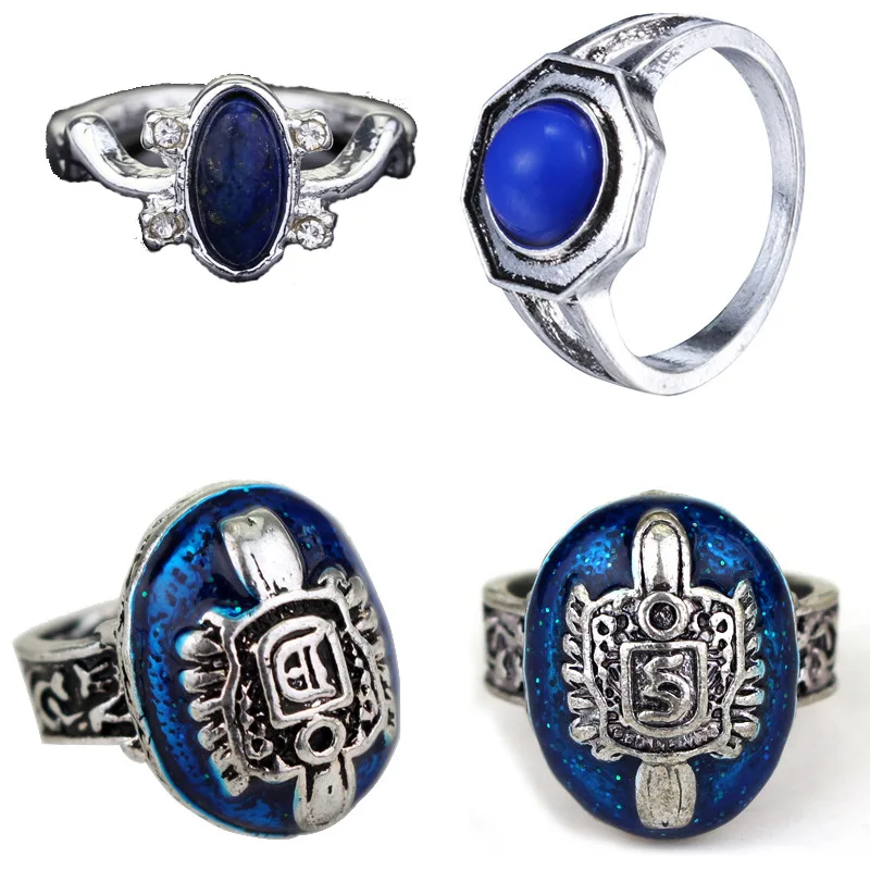 The Vampire Diaries Ring Anillos Salvatore Damon Reborn Rings Aneis Stefan Family Crest finger ring Vintage Ornaments