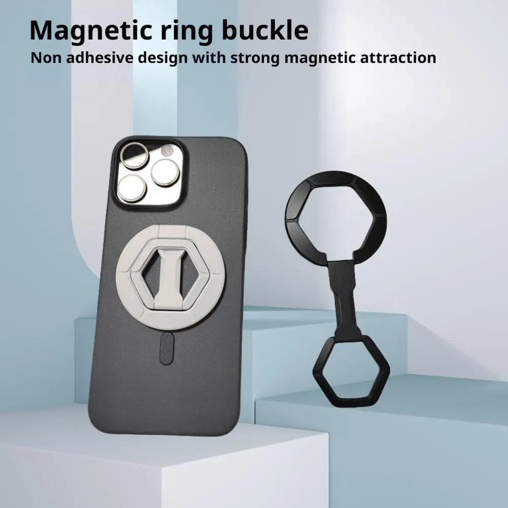 Magnetyczny uchwyt na telefon do magsafe Magnetyczny uchwyt na telefon komórkowy Podpórka na palec do iPhone'a 16 Pro Max Fajny design