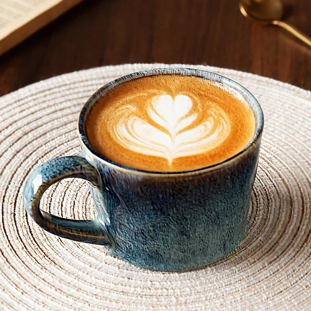 Vintage Ceramic Mug Cups 350ml Handgrip Hand Made Irregular Household Drinkware Porcelain Milk Coffee Breakfast Mugs