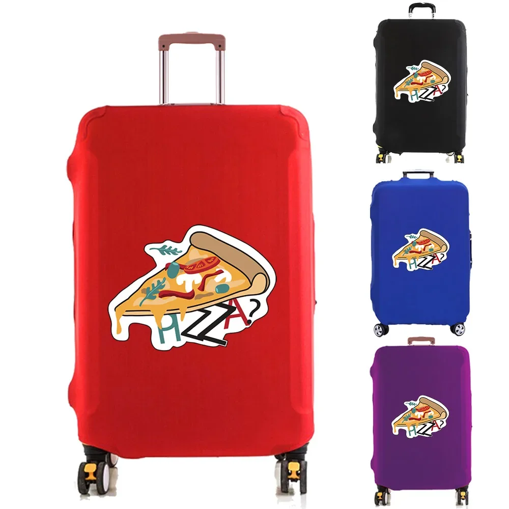 

Luggage Cover Suitcase Protector Pizza Pattern Print Thicker Elastic Dust Covered for 18-32 Inch Trolley Case Travel Accessories