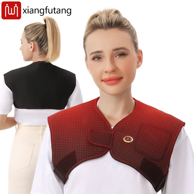 Heated Vest Heating Pad Back Brace Care Support Relieve Pain Muscle Relaxation Sports Recovery 3 Heat Levels Care for Seniors
