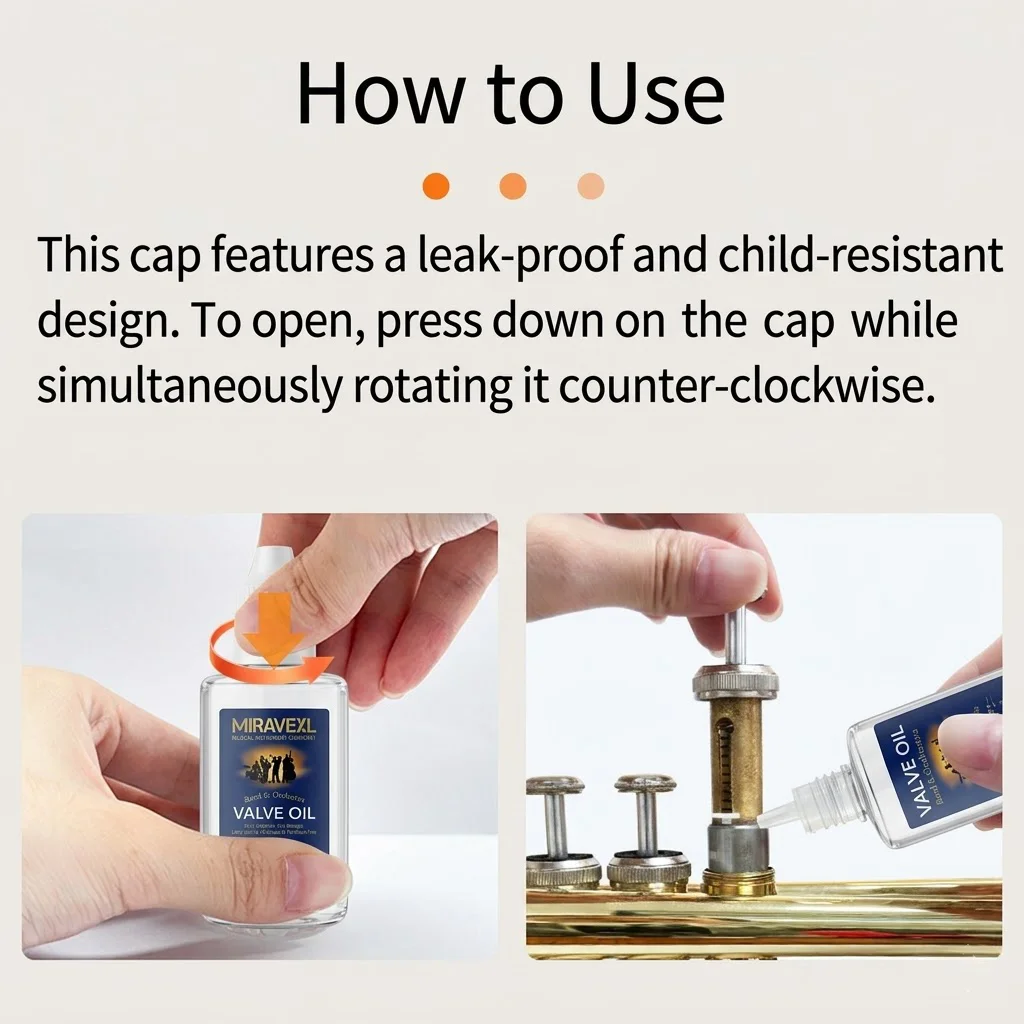 Brass Instrument Valve Oil Slide Grease Lubricant for Trumpet Trombone Tuba Saxophone Clarinet Flute Maintenance Care Cleaning image 4