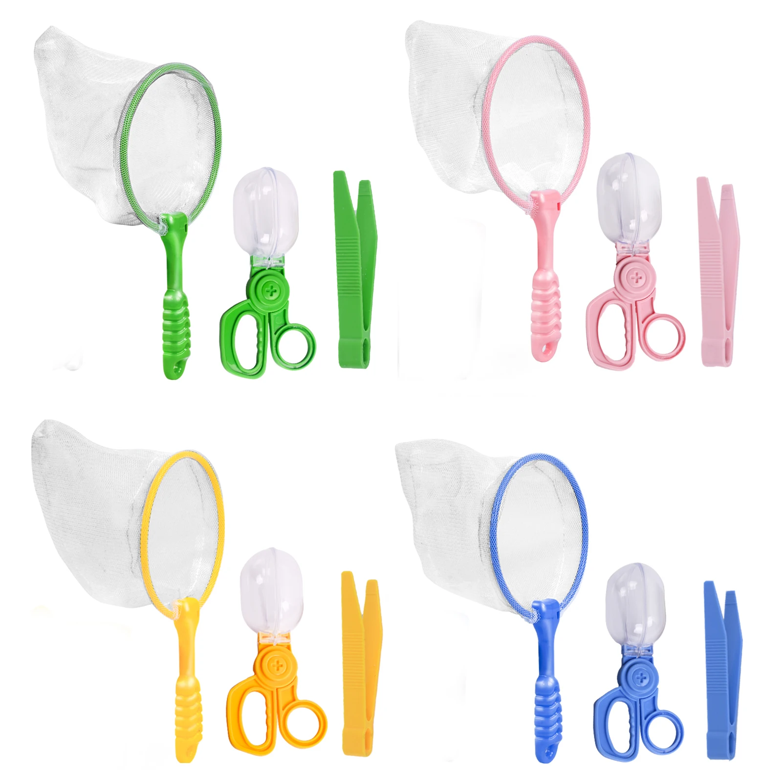 Children'S Outdoor Natural Exploration Insect Scissors Clip Insect Butterfly Trap Insect Clip Tweezers Insect Net Fishing Toy