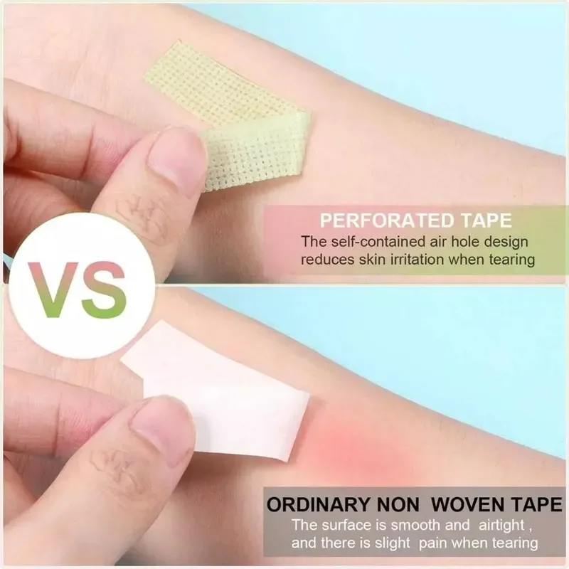 5개입 부드러운 의료용 통기성 접착 테이프 커터 인조 속눈썹 연장 테이프용