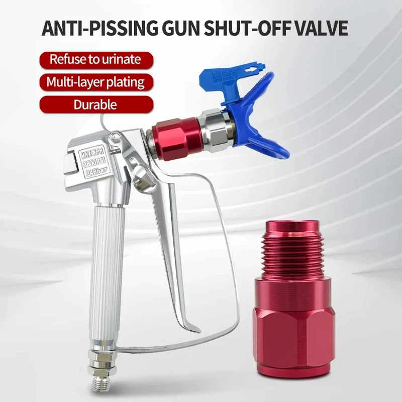 One way shut-off valve spray gun extension rod, anti drip strong wear-resistant extension rod