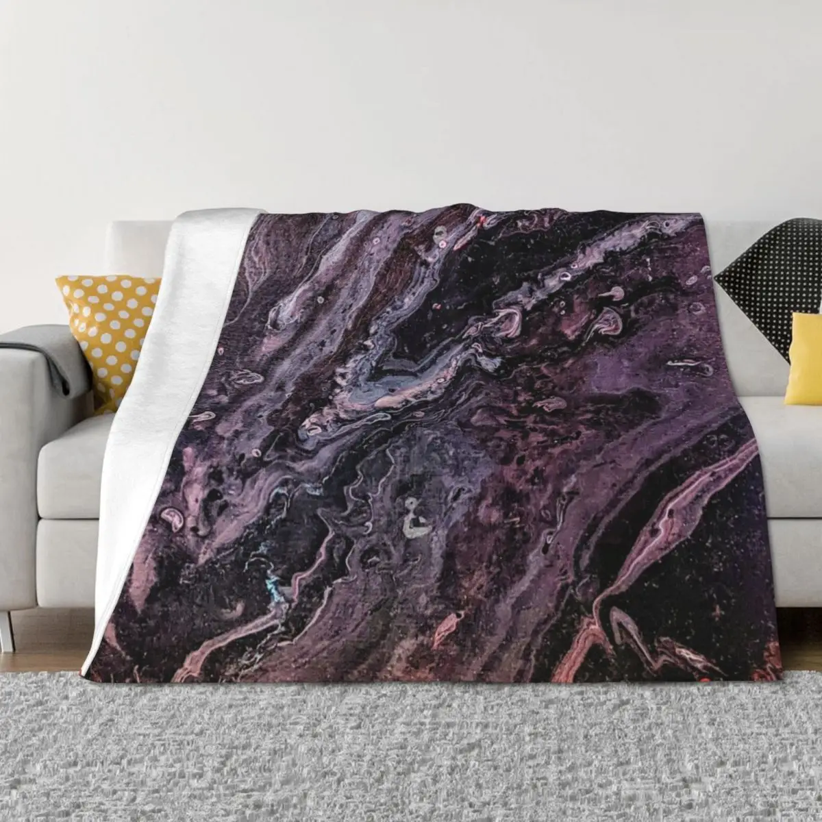 

Acid Wash Galaxy Throw Blanket Luxury Thicken Soft Thermal for winter Blankets