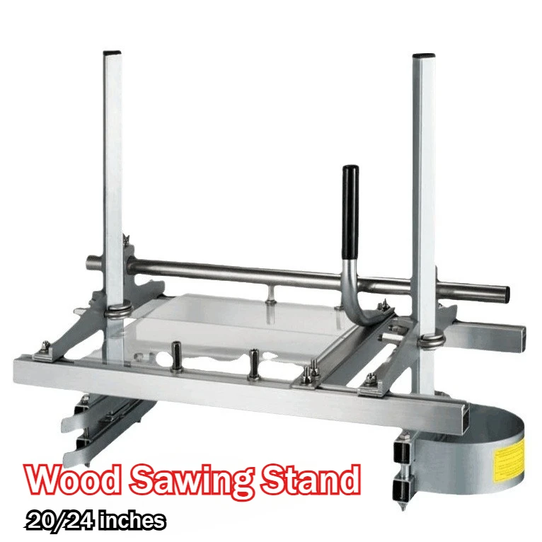 

20/24 Inch Portable Chainsaw Mill Stand Planking Milling Bar Crosscut Sawhorses Sawmill Stands for Power Saw Feller Depanners