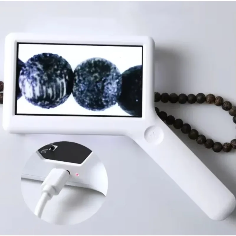 

Hot Sale 3X 5X 10X 4.3 Inch Screen Handheld Electronic Reading Magnifier With Rechargeable LED Light