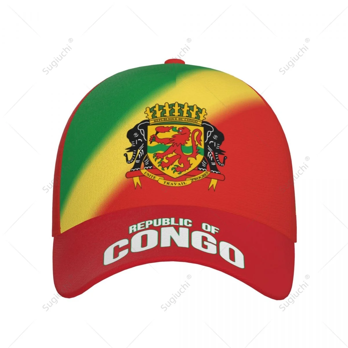 Unisex Baseball Cap Hat Republic Of Congo Flag Gradient 3D Printing for Tennis Outdoor Bike Bicycle Golf Baseball Sports Fans