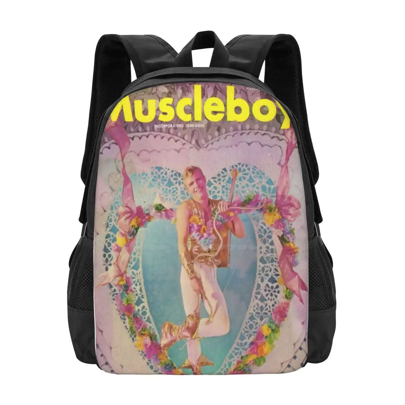 

Muscleboy Valentines 1964 Hot Sale Schoolbag Backpack Fashion Bags Muscleboy Pink Narcissus James Bidgood