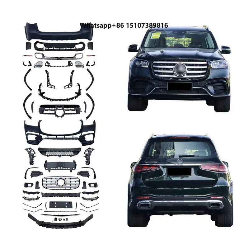 Car Body Kits for 2024 GLS X167 Upgrade GLS450 Sport Body Kit Front Bumper Grille Fender Flare Diffuser Exhaust Pipe