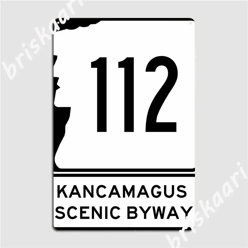 Nh 112 Kancamagus Scenic Byway New Hampshire Leaf Peeper Metal Plaque Poster Club Bar Funny Wall Decor Tin Sign Poster